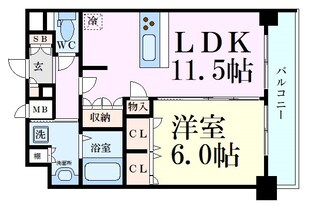 プレサンス本町ジョイスの物件間取画像